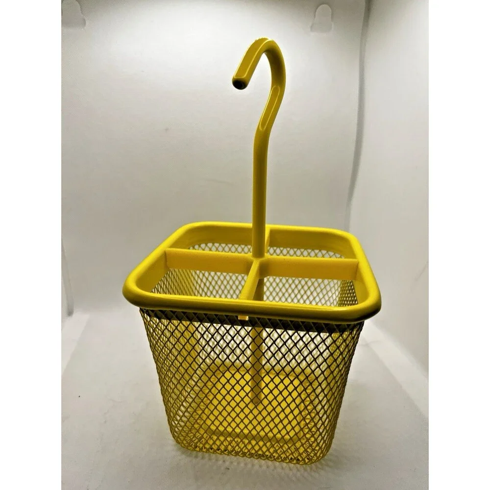 IKEA UPPDATERA Flatware Caddy Yellow 4 ¾ x 4 ¾